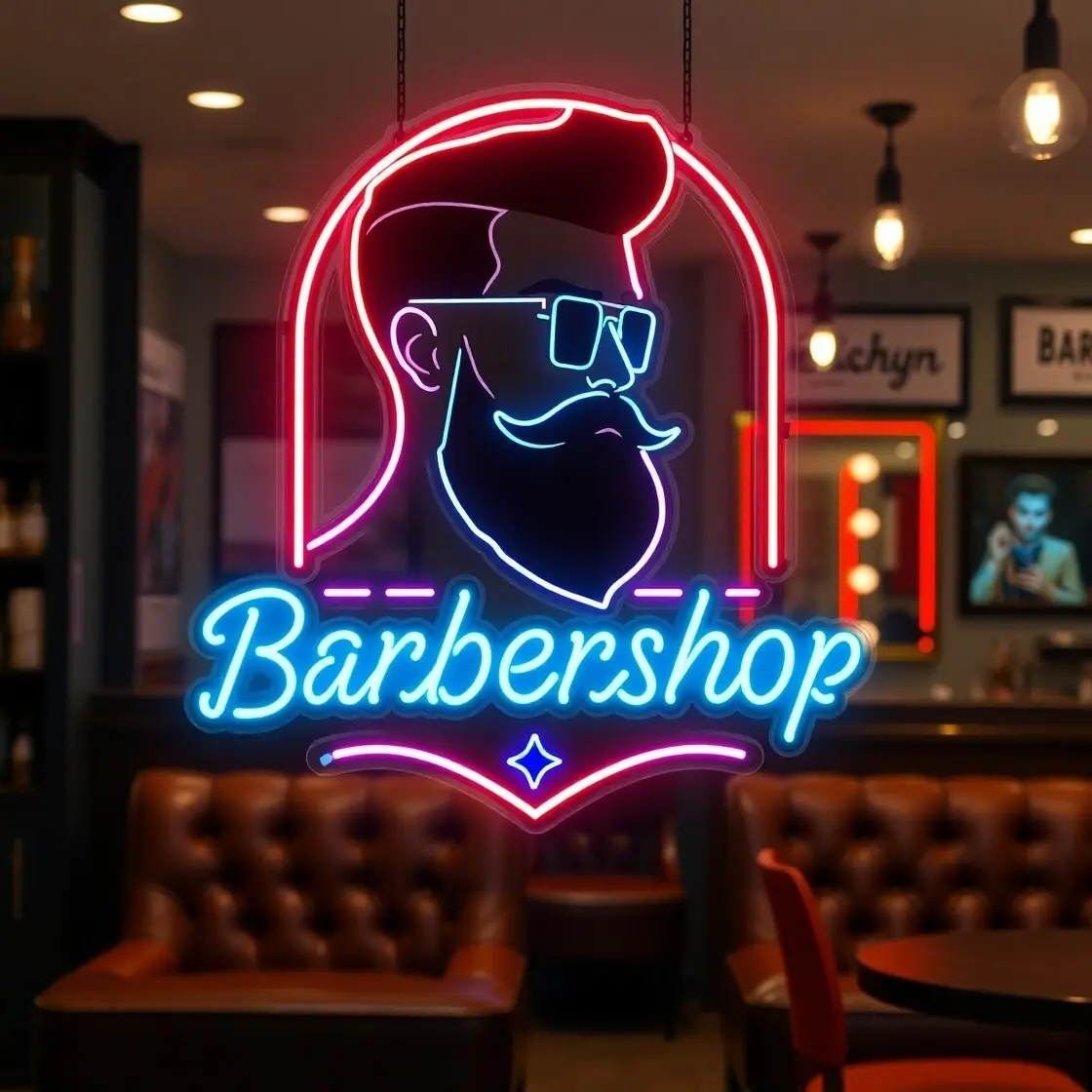 Neón para barberías